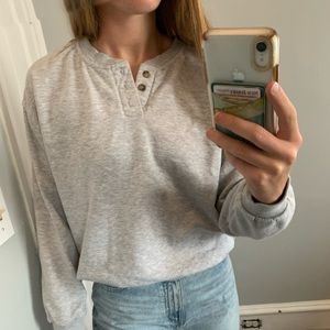 Garage Button Crew Neck